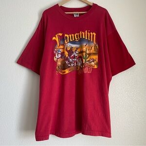 2001 Spring Run Laughlin NV Run to the Desert biker t-shirt, red, 3XL